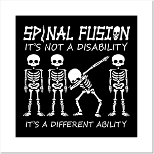 Spinal Fusion Back Spine Surgery It's not disability Funny Posters and Art